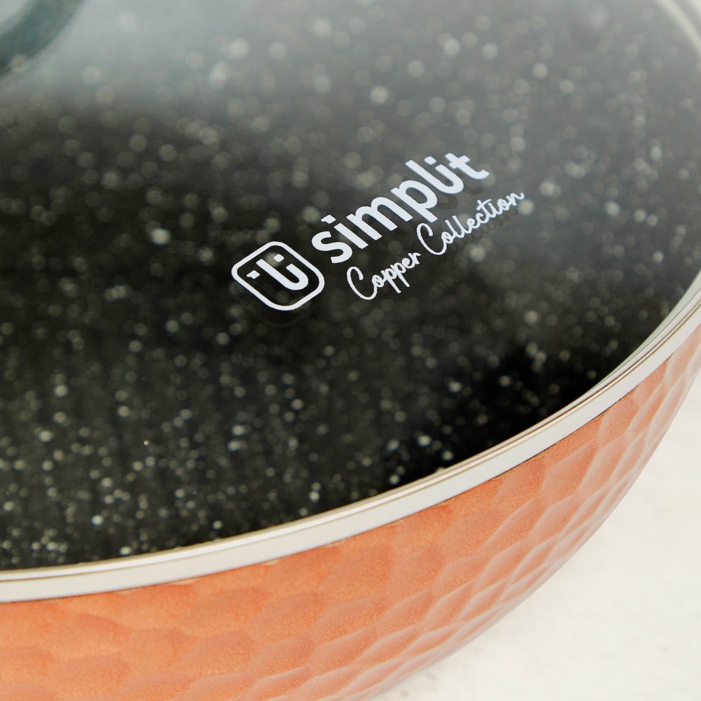 Sartén Antiadherente Tapa 28 cm Copper2#Cobre