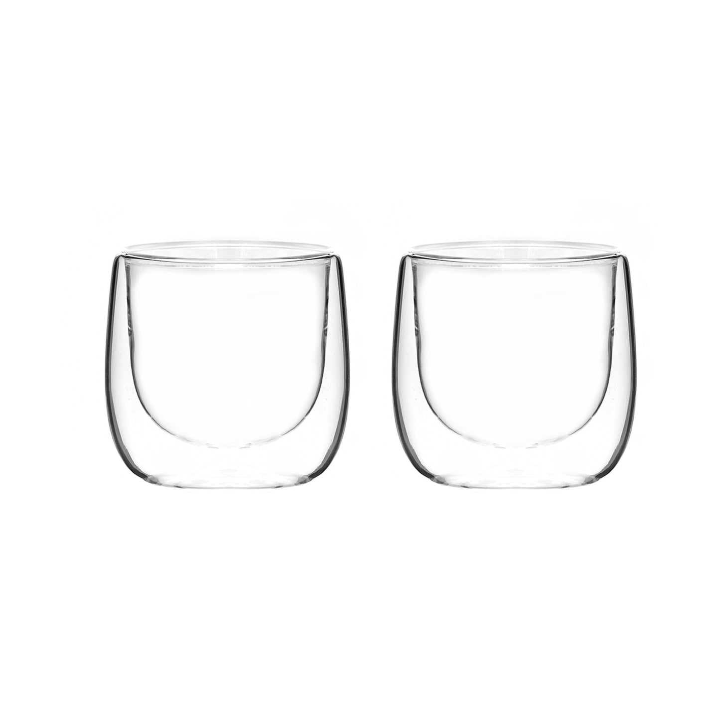 Set 2 Tazas Vidrio Doble Pared Expreso 80 ml2#Sin color