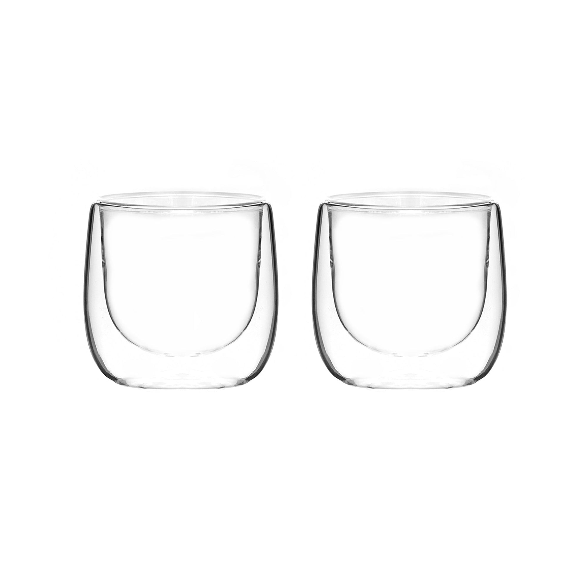 Set 2 Tazas Vidrio Doble Pared Expreso 80 ml2#Sin color