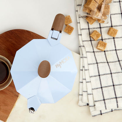 Cafetera Italiana Colores Mix 6 Tazas4#Celeste