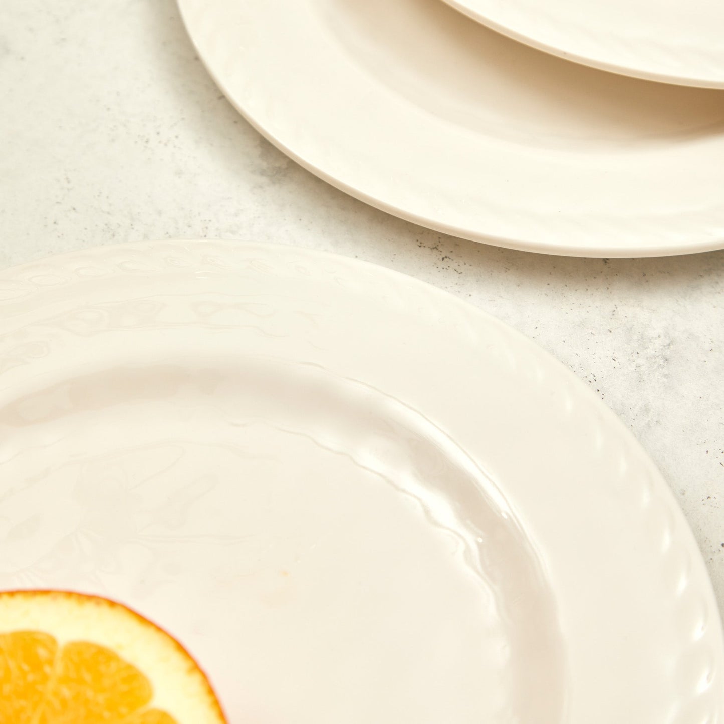 Set 4 Platos Cordón3#Blanco