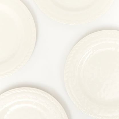 Set 4 Platos Cordón8#Blanco