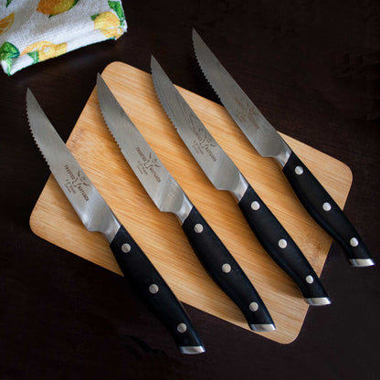 Set de Cuchillos para Carne 4 Pzs1#Acero