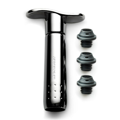 Bomba Vacío Metal + 3 Tapones2#Negro