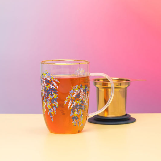 Mug Bhoro Feather Flower con Infusor 470 ml5#Sin Color