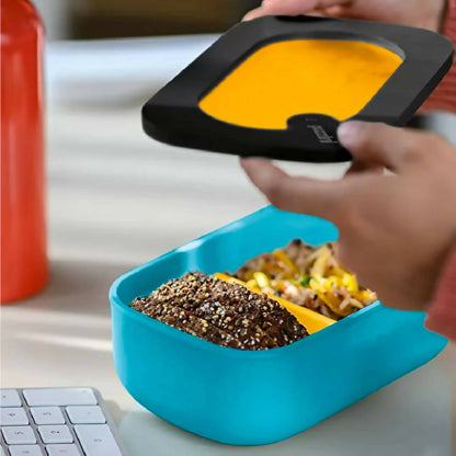 Lunch Box con Cubiertos6#Celeste