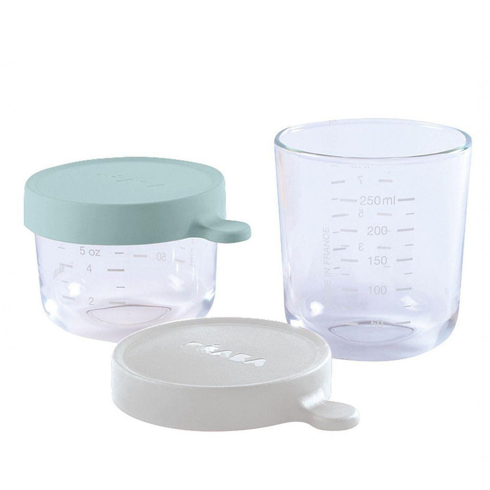 Envases Cristal para Congelar Alimento5#Turquesa