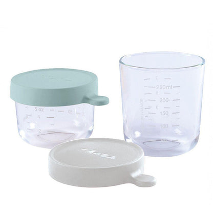 Envases Cristal para Congelar Alimento5#Turquesa