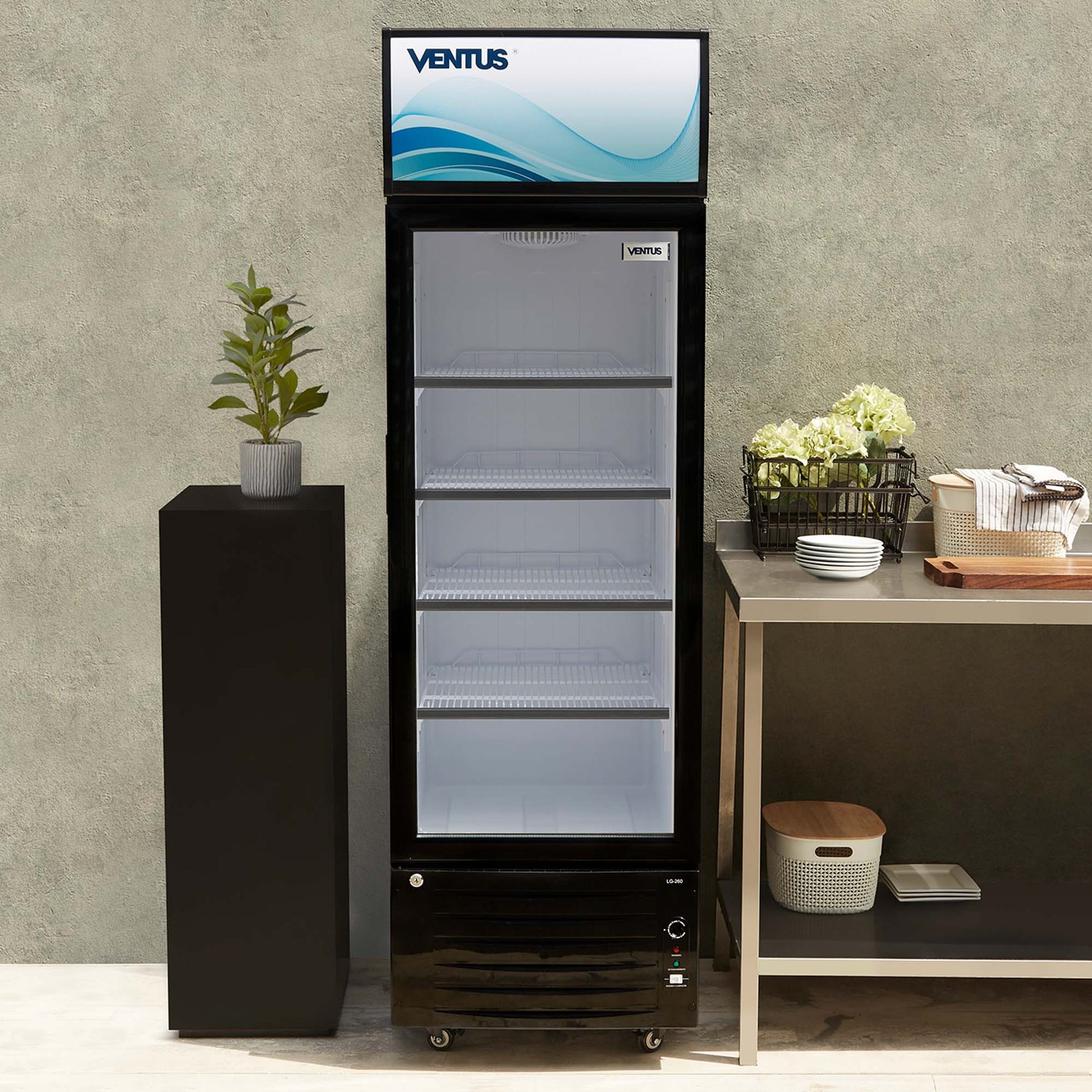 Visi-Cooler 1 Puerta 260 Litros1#Negro