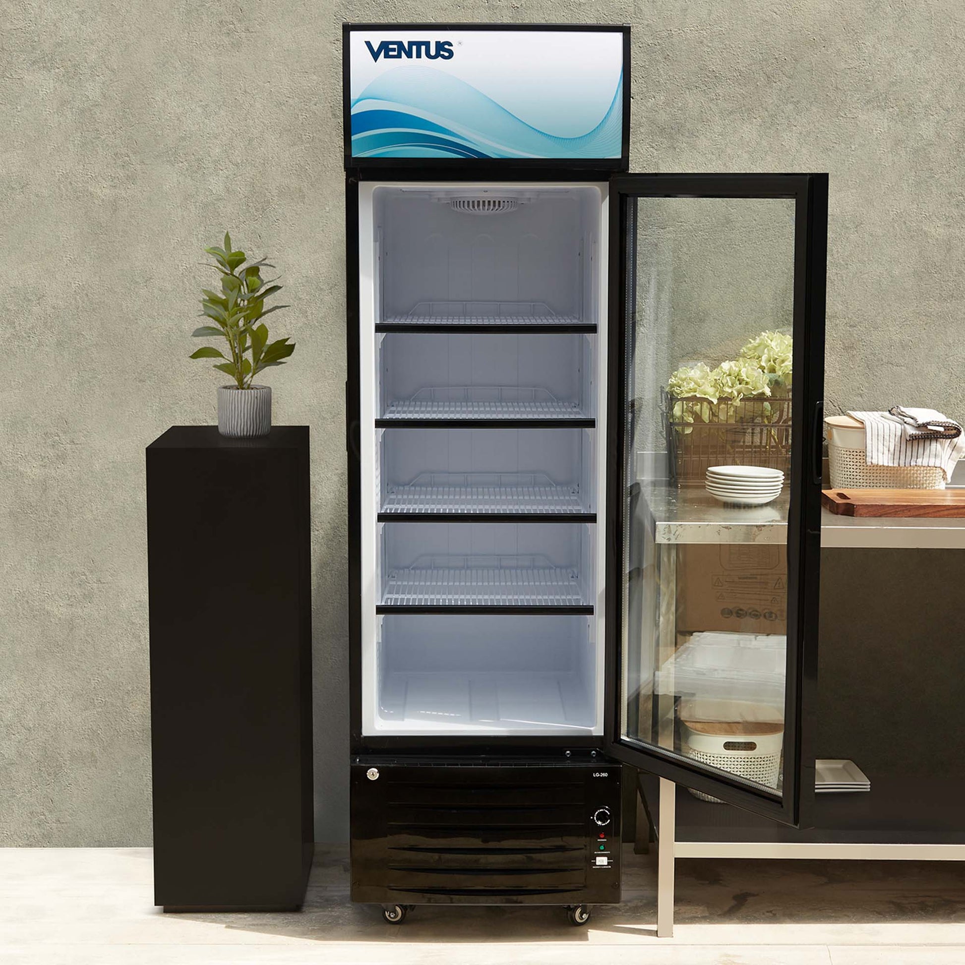 Visi-Cooler 1 Puerta 260 Litros2#Negro