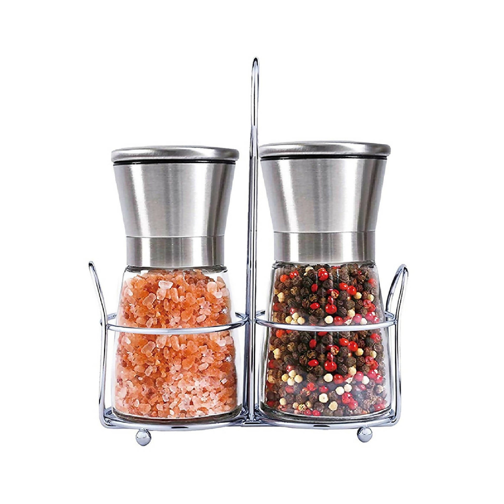 Set 2 Molinillos de Sal y Pimienta Vidrio2#Acero