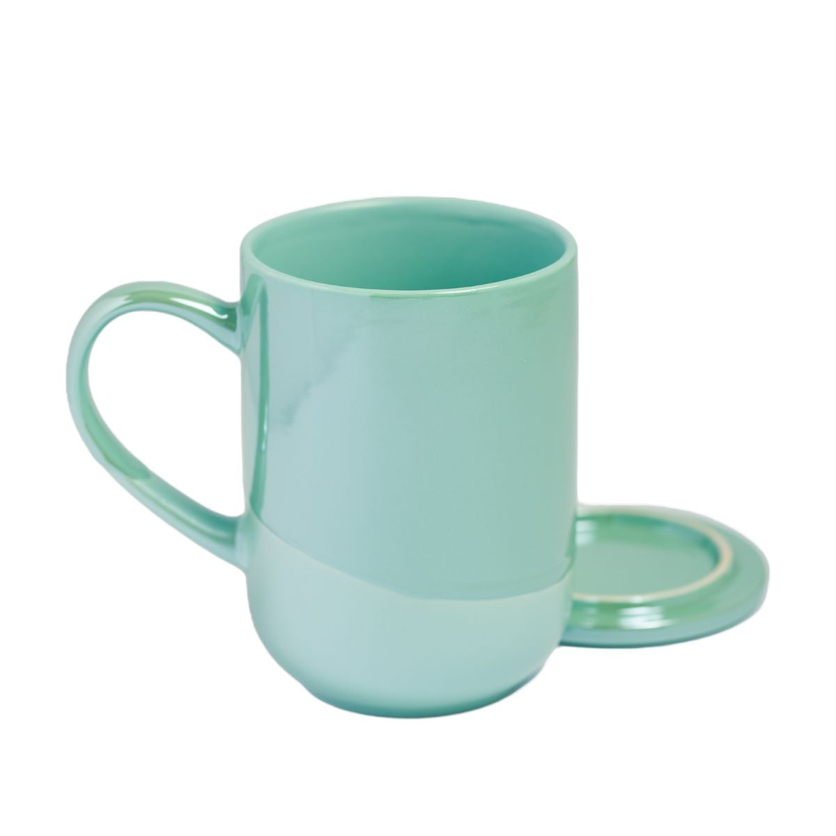 Mug Bhoro Cerámica Glossy 470 ml4#Turquesa