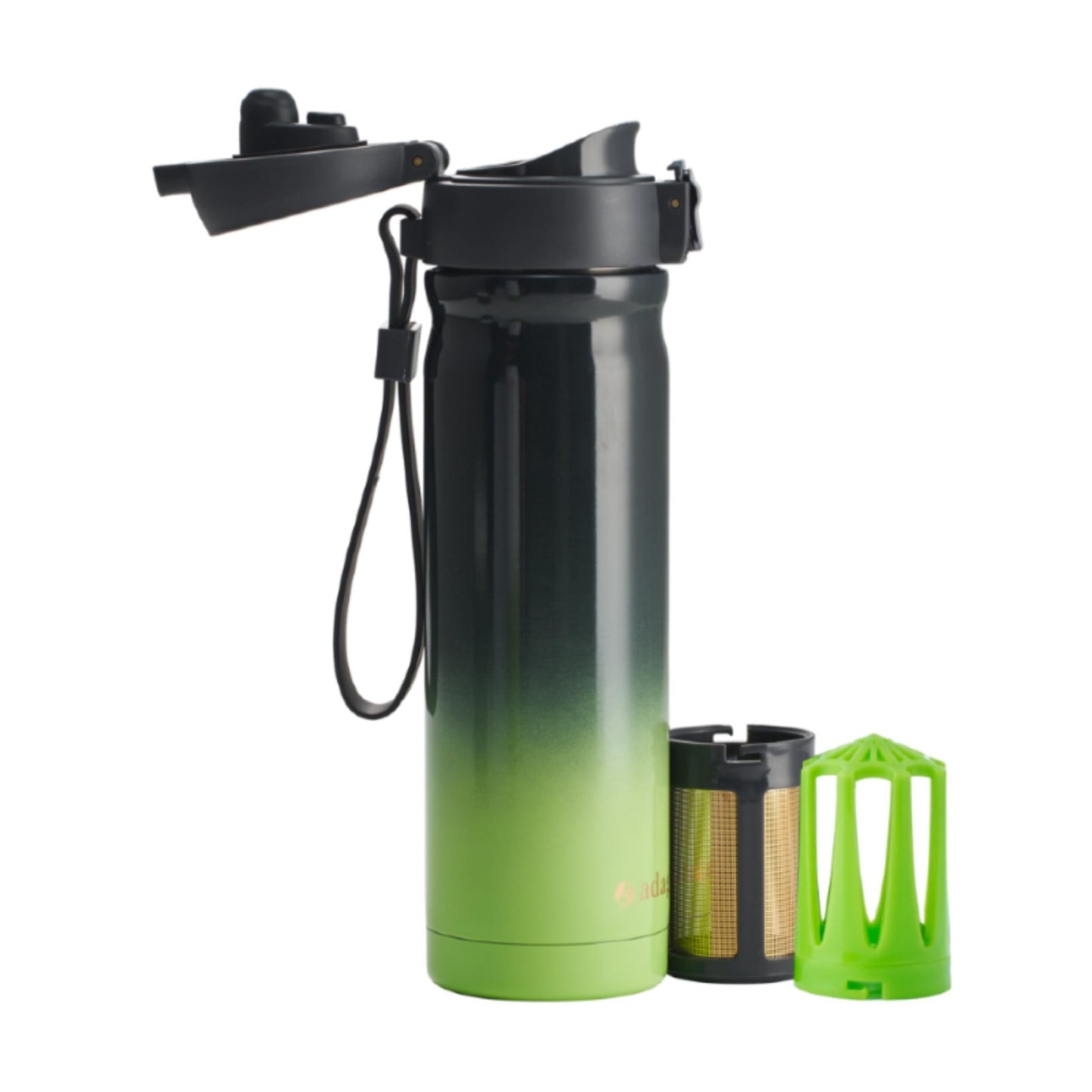 Travel Mug Matcha Glossy con Infusor 400 ml1#Verde