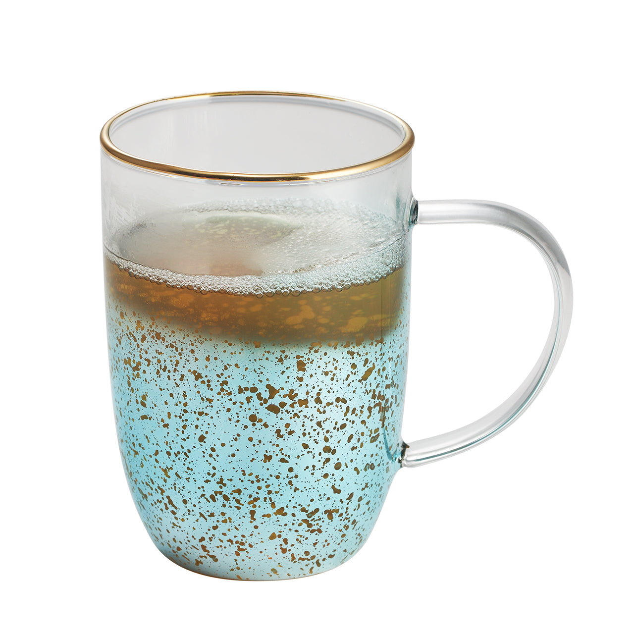 Mug Bhoro Electroplated4#Turquesa