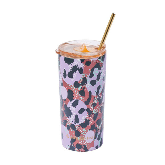 Tumbler Print Cheetah 470 ml1#Rosado