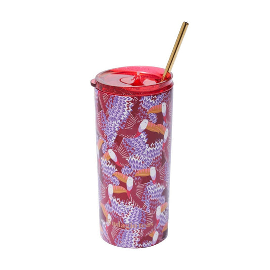 Tumbler Print Tucanes 470 ml1#Morado