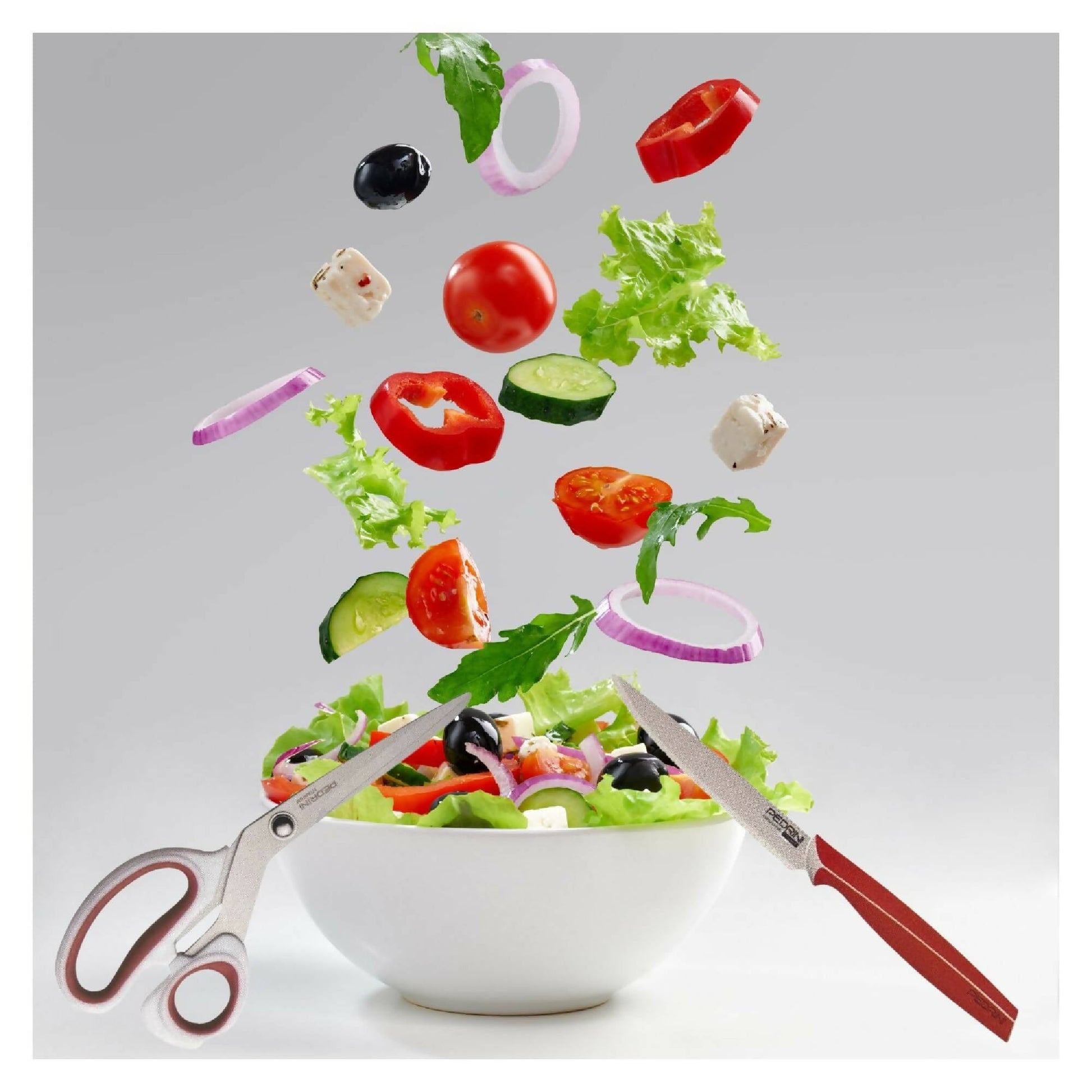 Pack Cuchillos, Tijera, Afilador y Destapador de vinos2#Plata