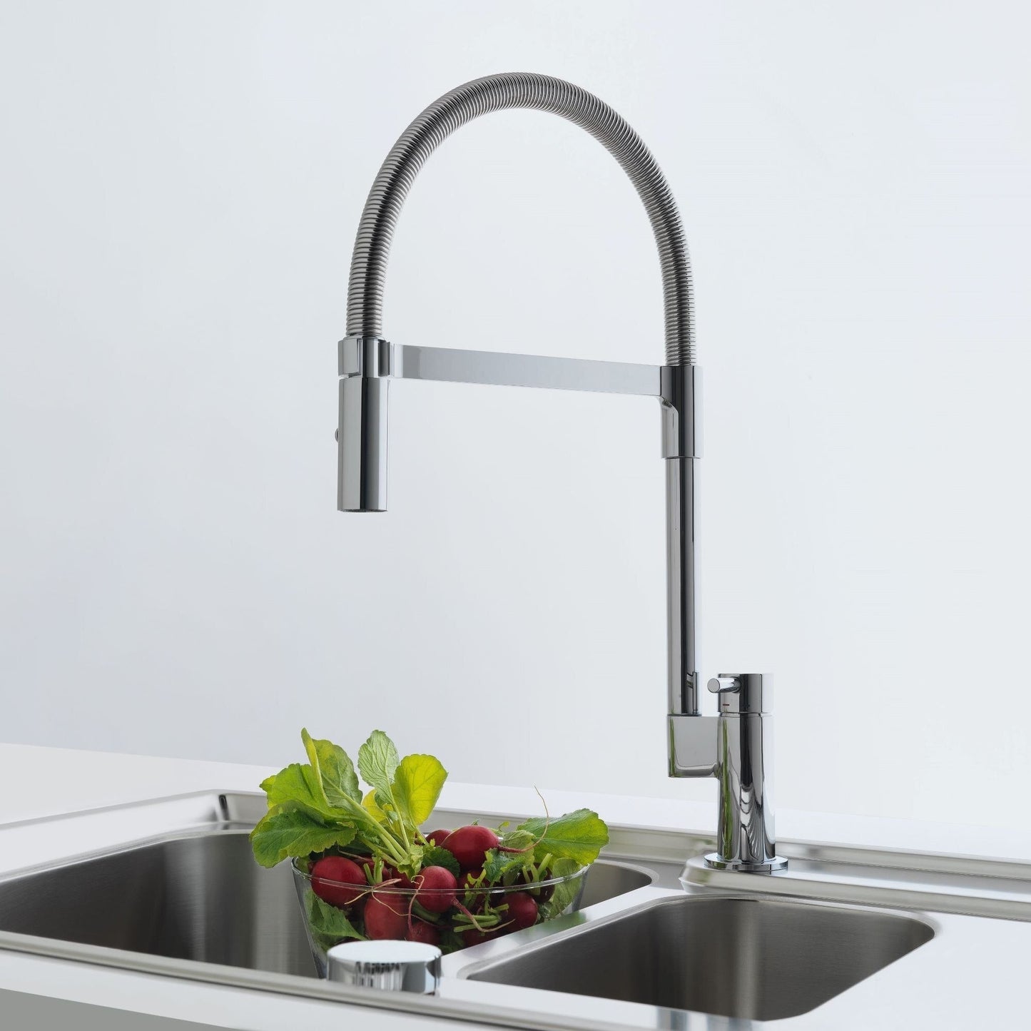 Grifería Manhattan Semi Profesional1#Acero