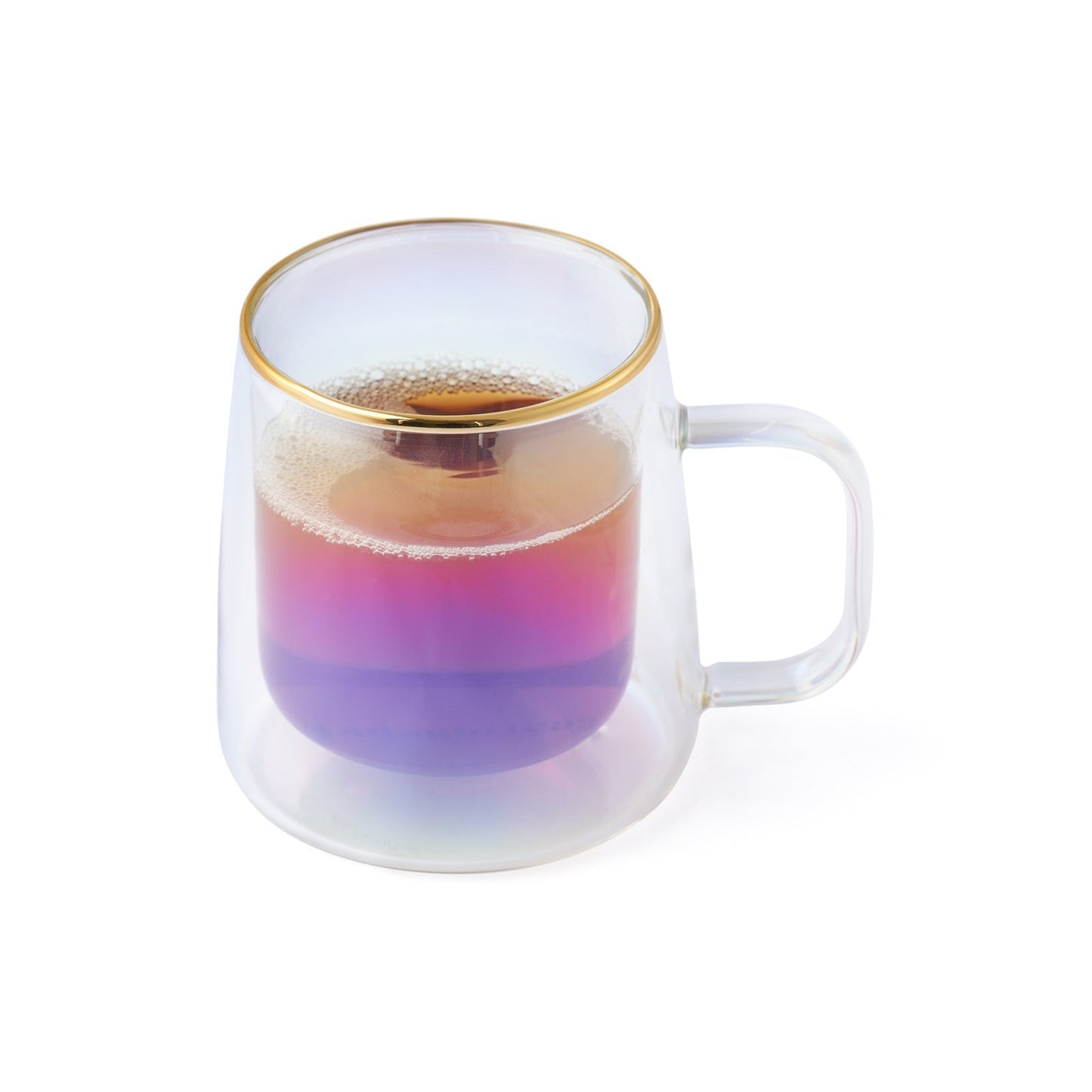 Taza Doble Vidrio Iridescent 250 ml2#Sin color
