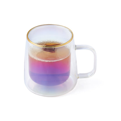 Taza Doble Vidrio Iridescent 250 ml2#Sin color