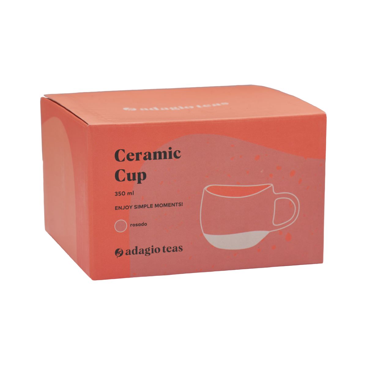 Taza Cerámica Ovalada 350 ml9#Rosado