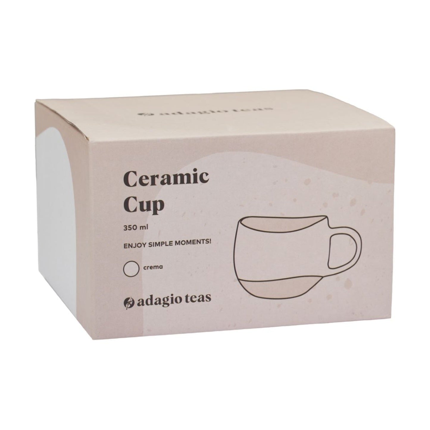 Taza Cerámica Ovalada 350 ml5#Blanco