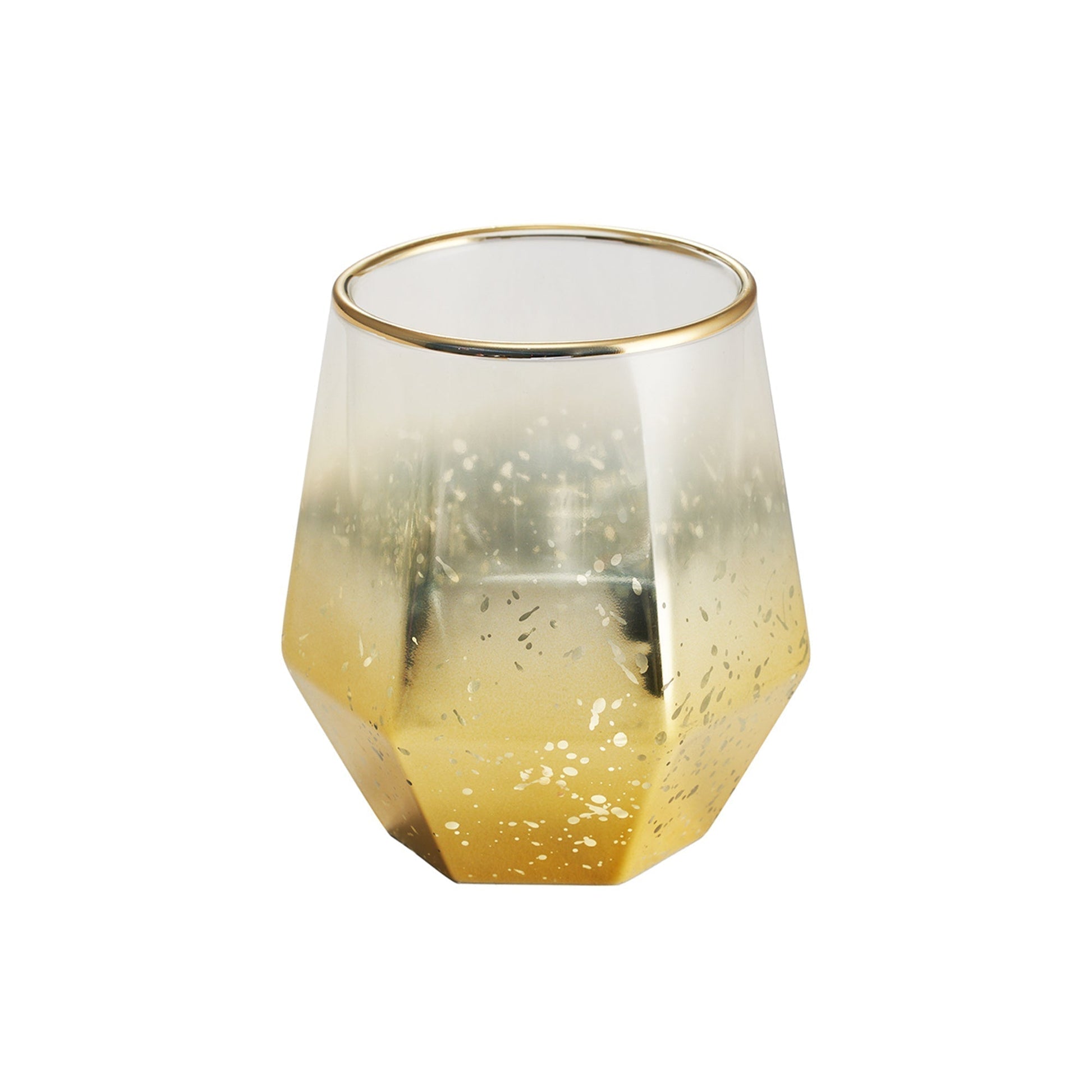 Taza Hexagonal Electroplated3#Dorado