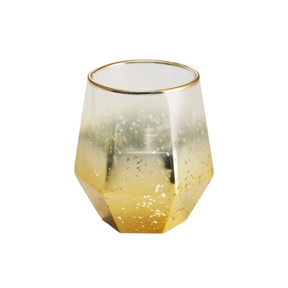Taza Hexagonal Electroplated3#Dorado
