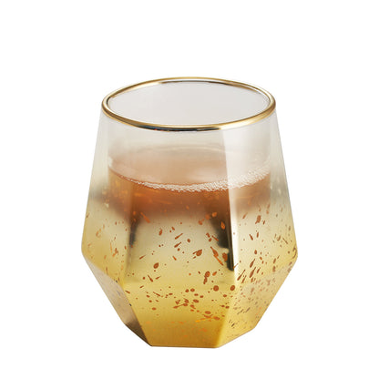 Taza Hexagonal Electroplated6#Dorado