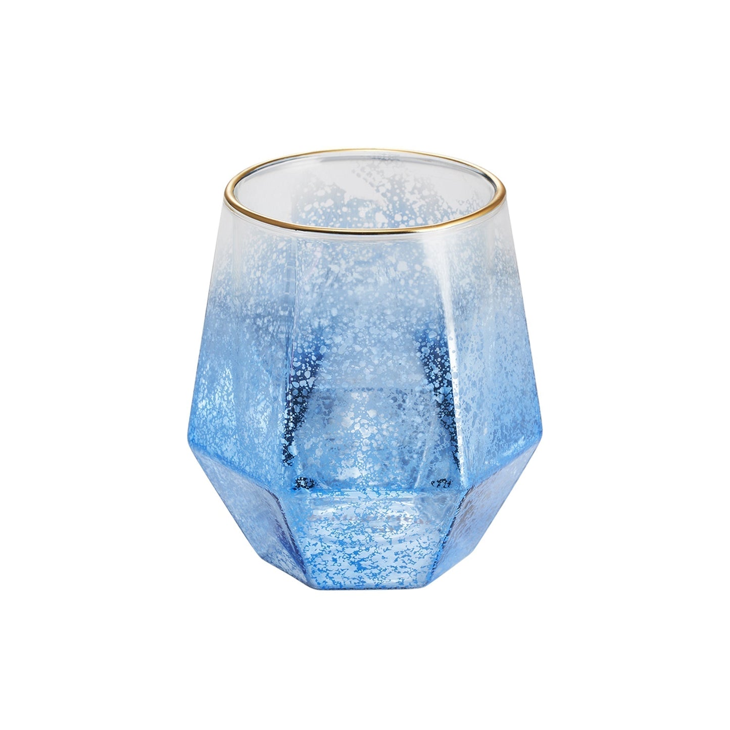 Taza Hexagonal Electroplated4#Azul