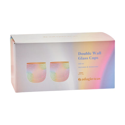Set Vasos Doble Vidrio Iridescent 300 ml4#Sin Color