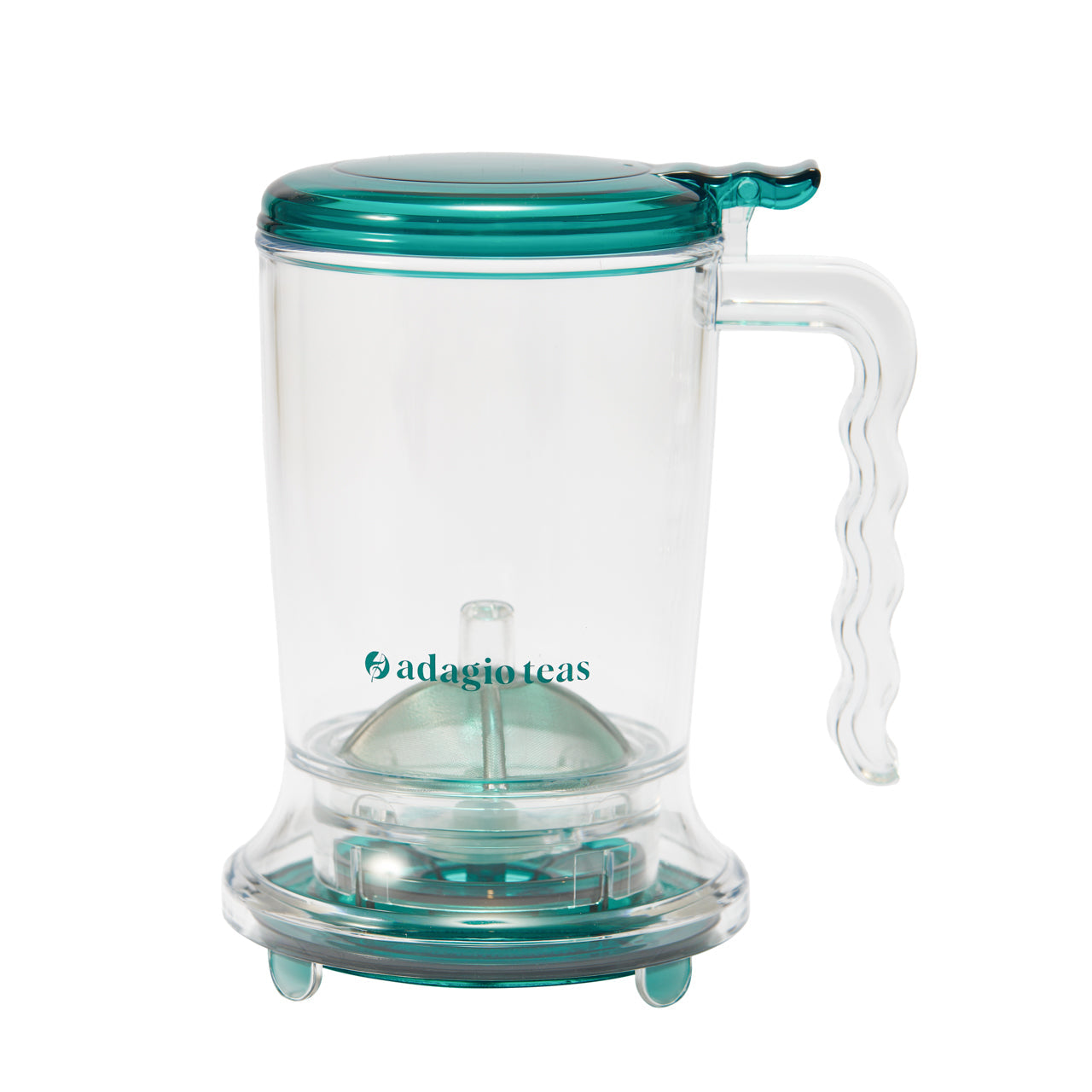 Tetera Ingenuitea Transparente 450 ml5#Verde