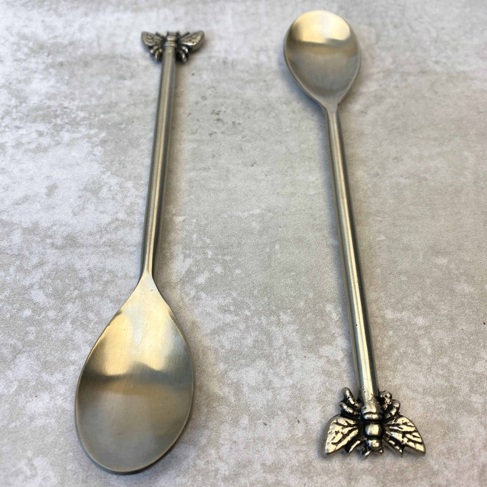 Cucharitas Abeja3#Plata