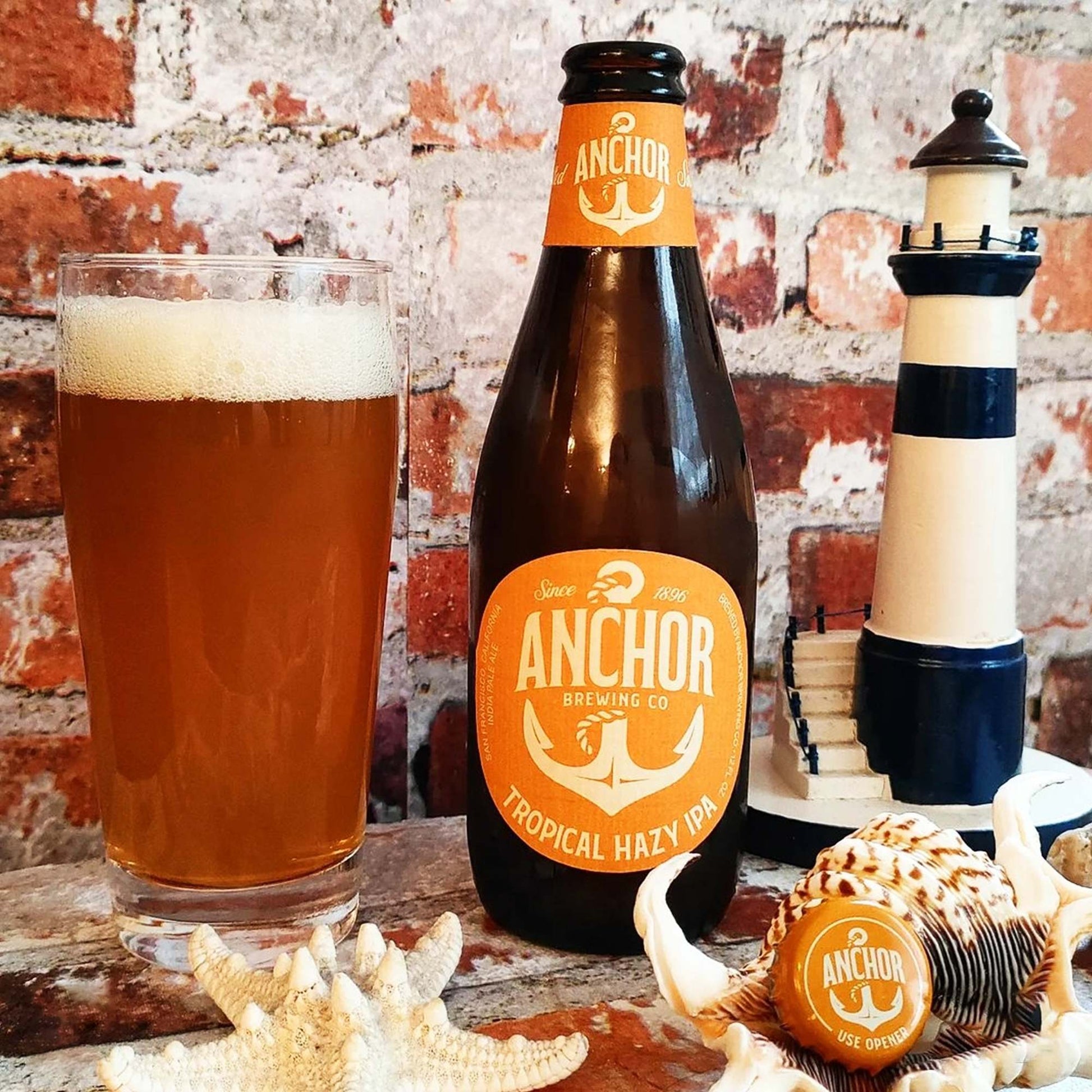 Cerveza Anchor Tropical Hazy IPA 355cc. x121#Sin color