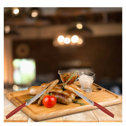 Pack Cuchillos, Tijera, Afilador y Destapador de vinos3#Plata