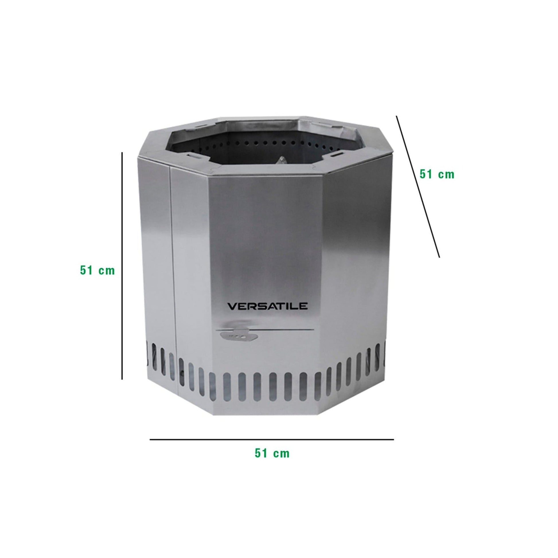 Brasero Sin Humo + Funda2#Gris Plata