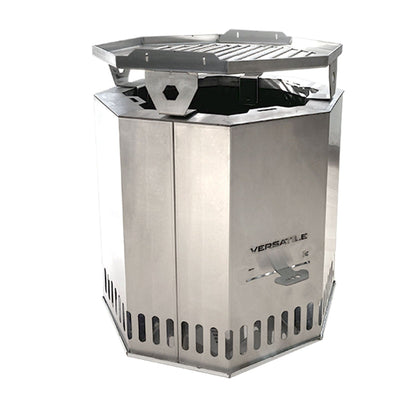 Brasero Sin Humo Parrilla1#Gris Plata