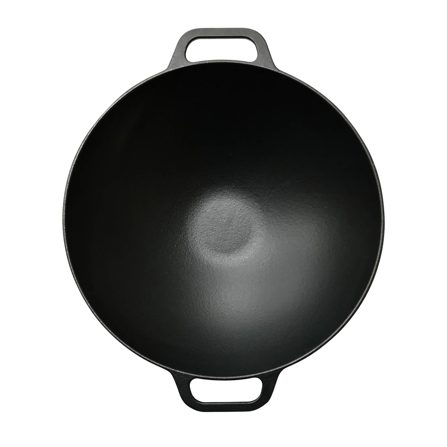 Wok Hierro Fundido 36 cm3#Negro