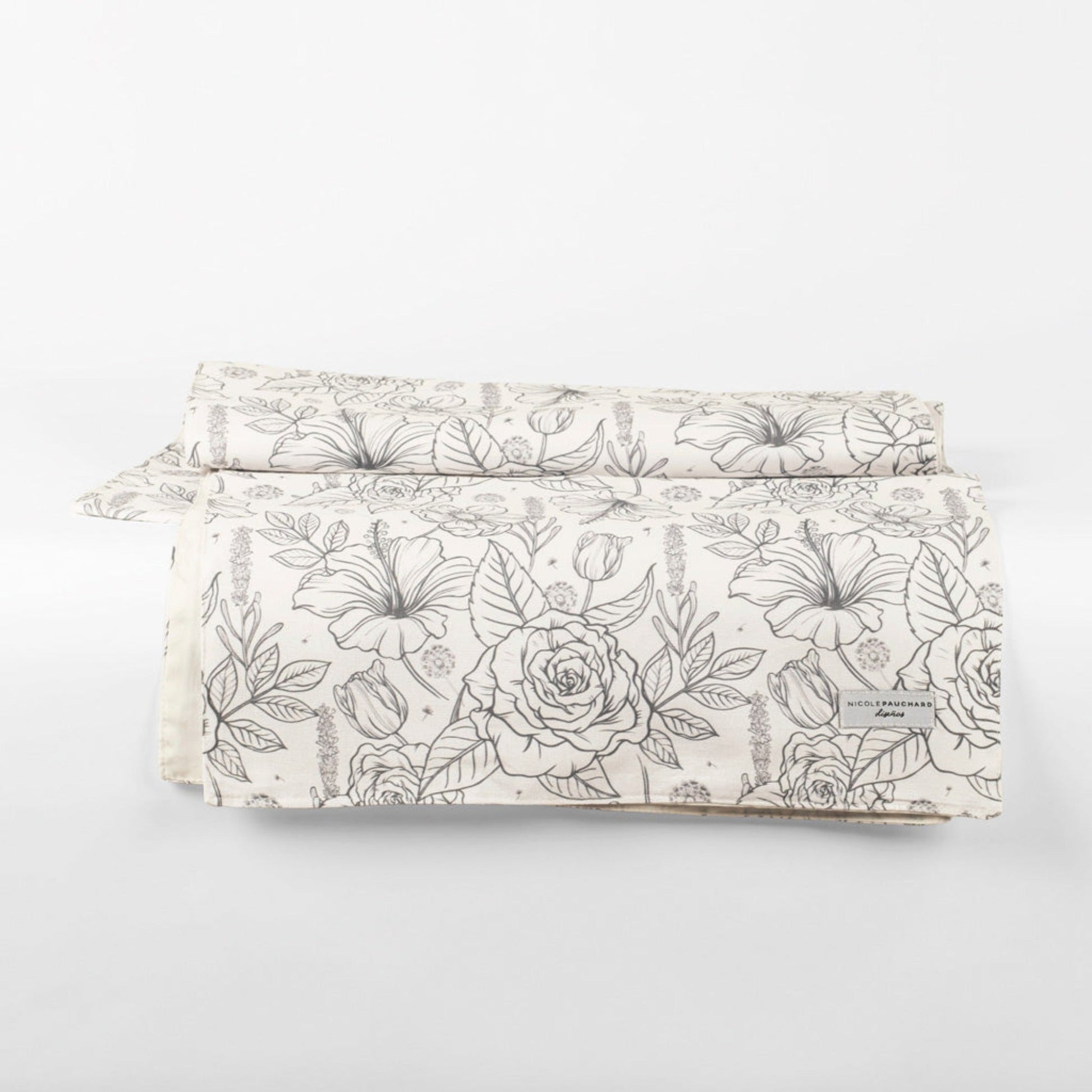 Camino De Mesa De Lino Anita2#Blanco