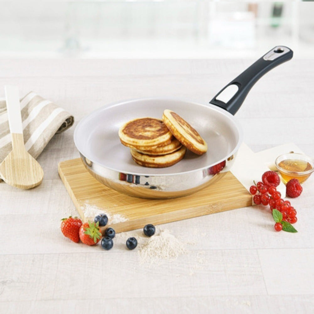 Sarten 28 CM Acero Inox1#Acero