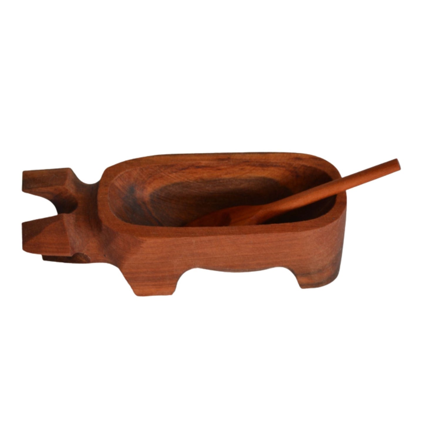 Chancho Madera Raulí Pellín 17x5,5 cm2#Café Rojizo