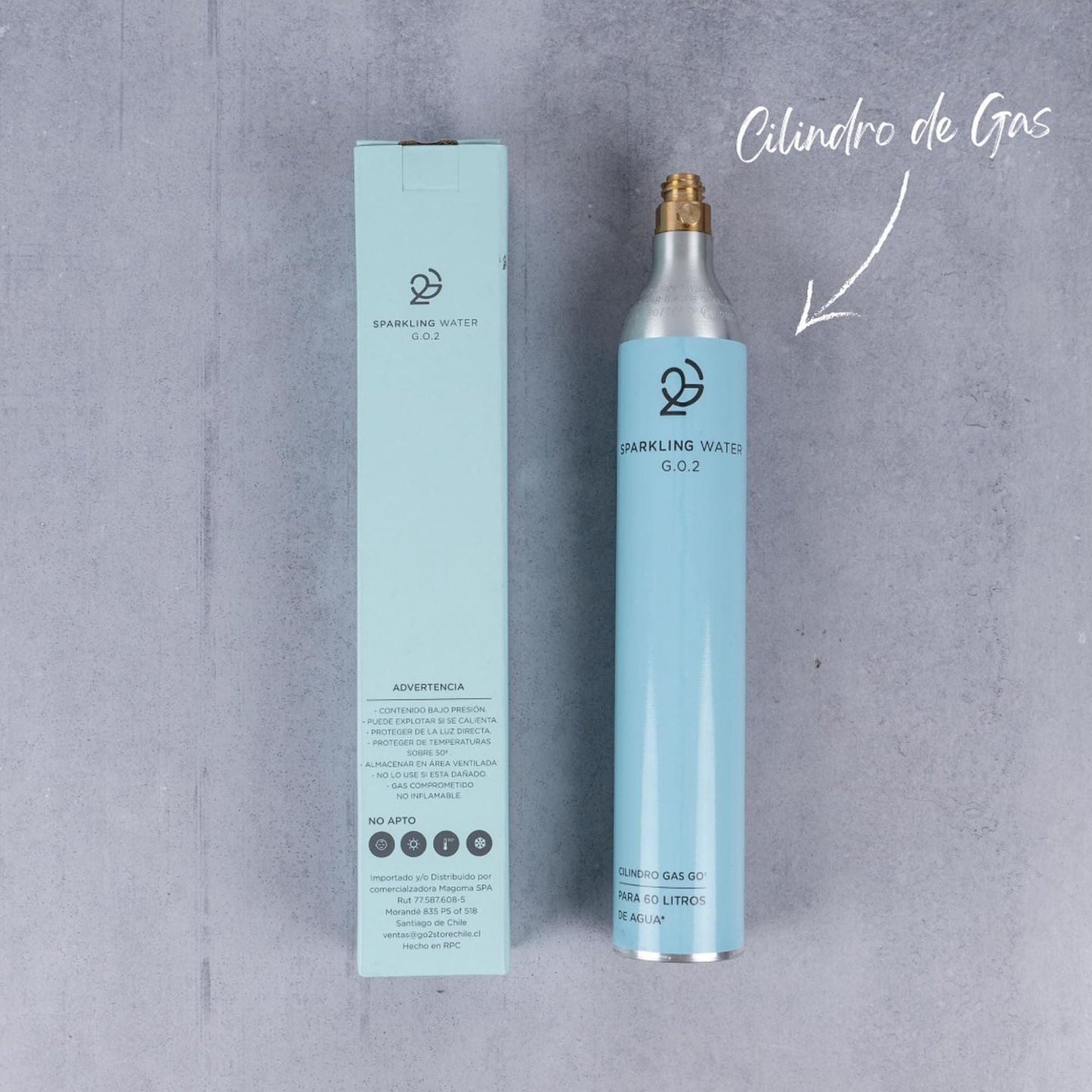 Cilindro de CO2 para Maquina Gasificadora GO21#Azul