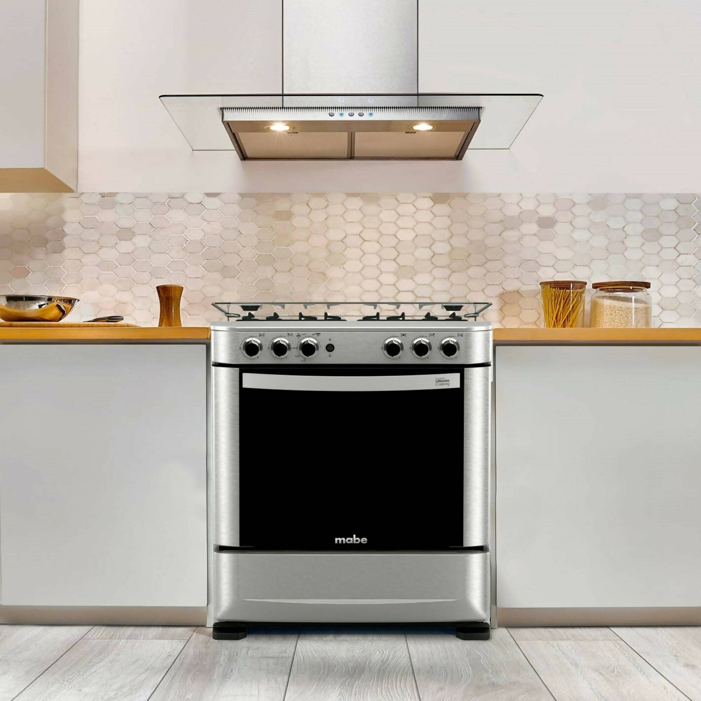 Cocina de Piso a Gas 76cm Inox Mabe ANDES7650FX11#Acero