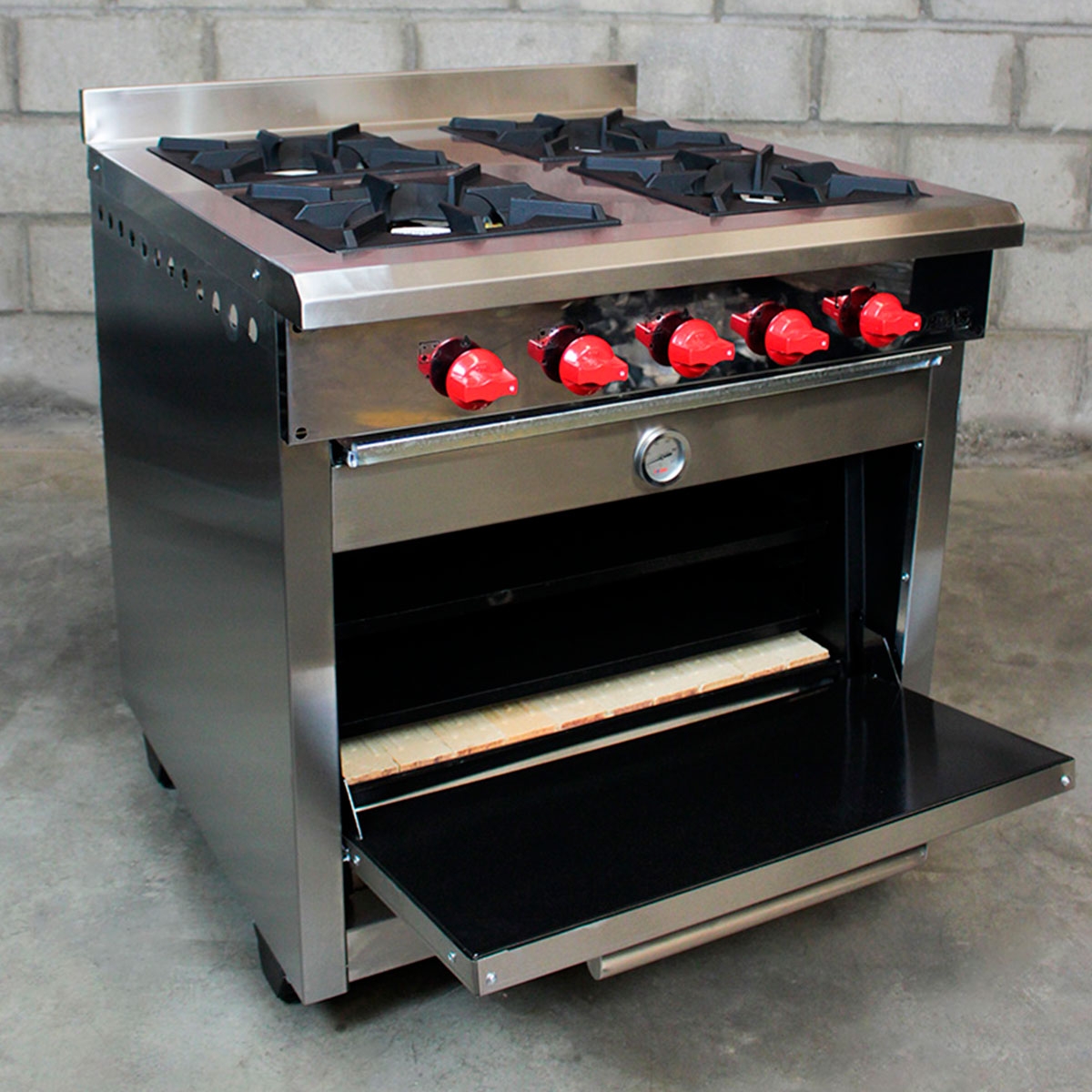 Cocina 4 Platos Con Horno Enlozado2#Gris