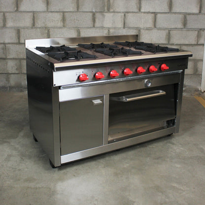 Cocina 6 Platos  Con Horno  Enlozado1#Gris plata