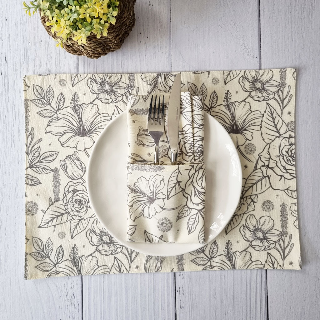 Set 4 Individuales Anita1#Gris