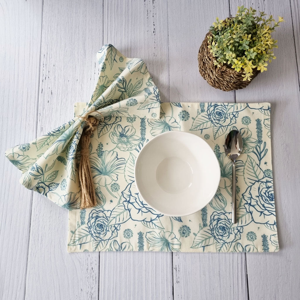 Set 4 Individuales Anita6#Verde