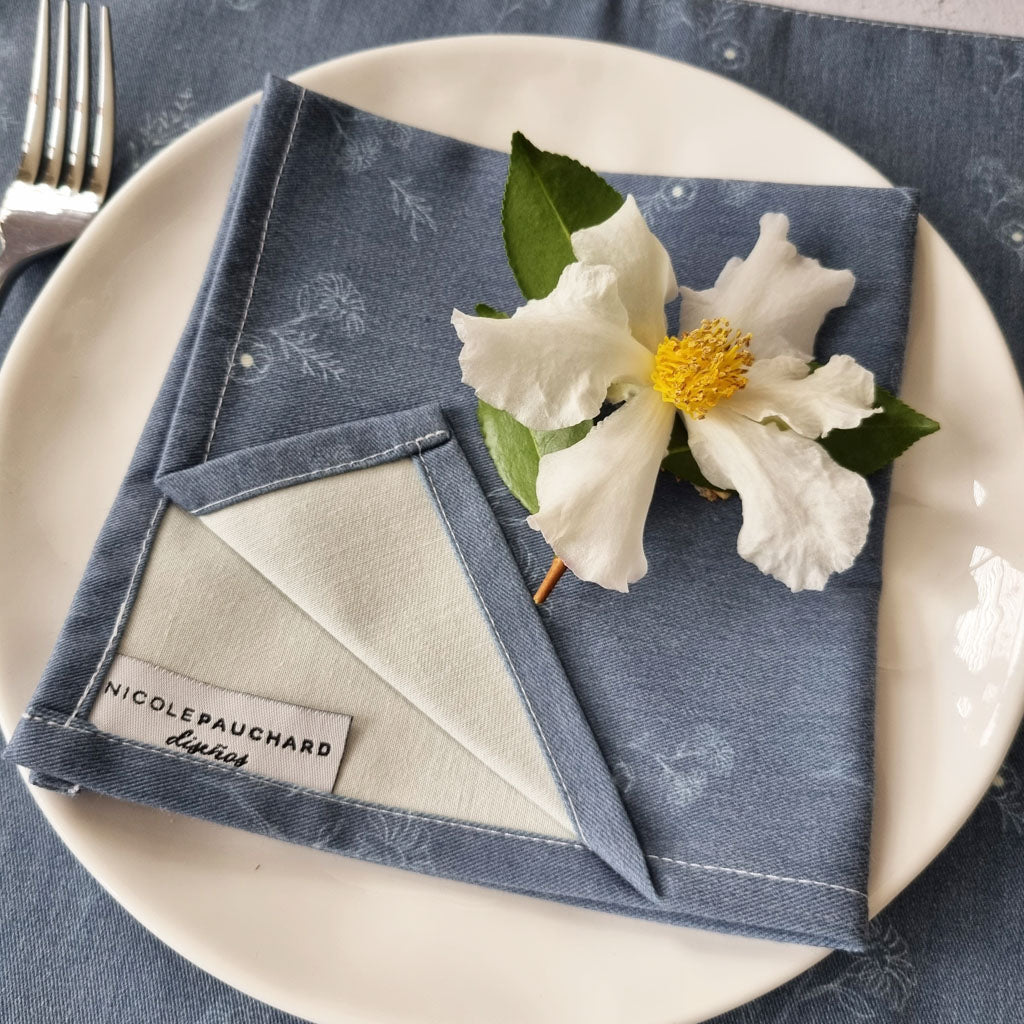 Set 4 Servilletas Colomba2#Azul