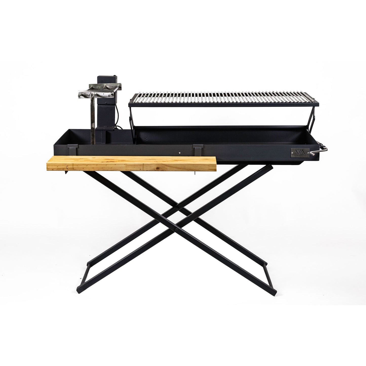 Parrilla Portátil 13.6 + Espiedo1#Gris Oscuro