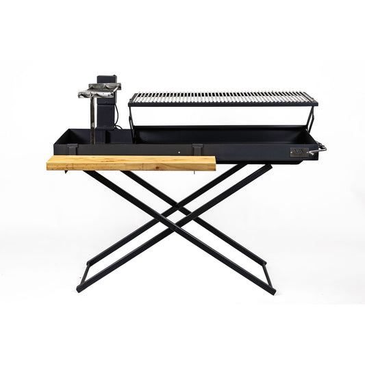 Parrilla Portátil 13.6 + Espiedo1#Gris Oscuro